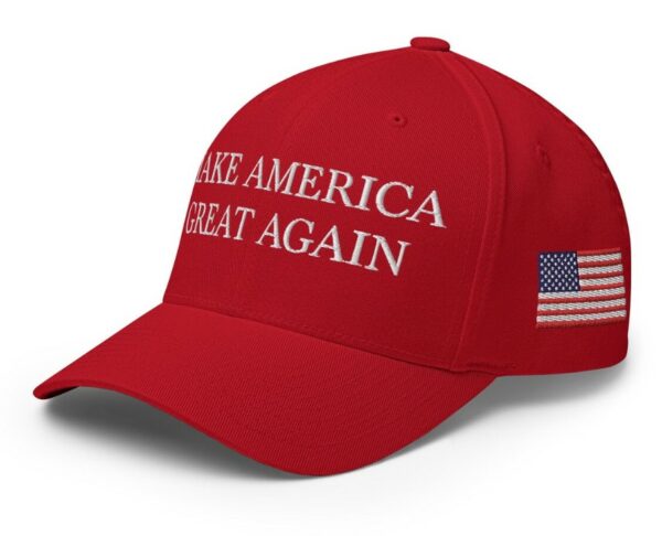 Trump 2024 Embroidered Structured Flexfit Hat, MAGA Make America Great Again Hat, President Donald Trump Hat, Trump USA Hat