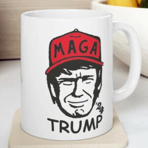 Trump 2024 Mug, MAGA Mug, Ceramic Mug, Double-sided Print, Vote Trump 2024, Trump Mug2