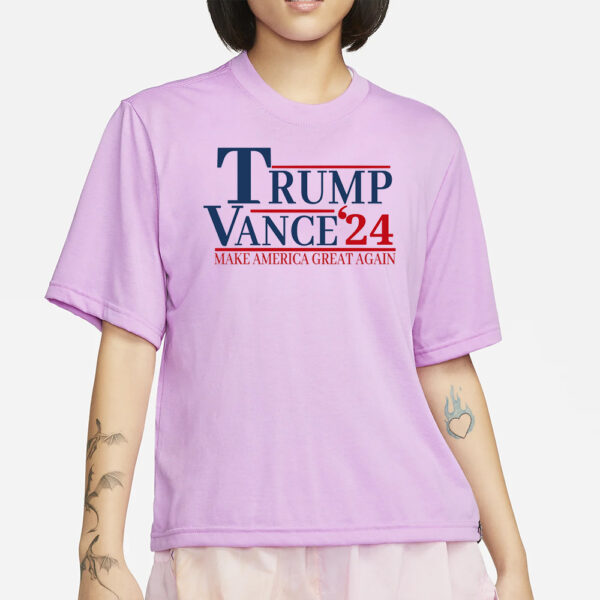 Trump 2024 Shirt Trump Vance 24 Trump 2024 Election JD Vance Shirt MAGA Trump 2024 Merchandise Trump Never Surrender Donald Trump T-Shirt