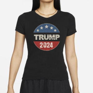 Trump 2024 Shirt. Women's Vintage Style Racerback Tank Top