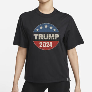 Trump 2024 Shirt. Women's Vintage Style Racerback Tank Top1