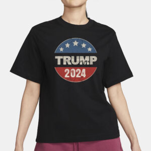 Trump 2024 Shirt. Women's Vintage Style Racerback Tank Top2