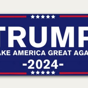 Trump 2024 Sticker Trump Bumper Sticker Vinyl Political Sticker Multiple Sizes Presidential Election 2024 Make America Great Again