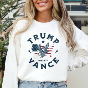 Trump 2024 Sweatshirt, Trump Vance 24, Republican Hoodie, President Donald Trump and JD Vance Republican Crewneck, Trump Supporter, MAGA