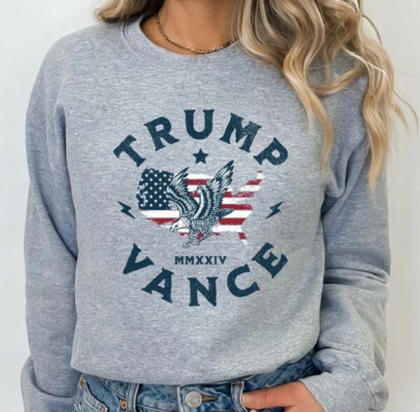 Trump 2024 Sweatshirt, Trump Vance 24, Republican Hoodie, President Donald Trump and JD Vance Republican Crewneck, Trump Supporter, MAGA3