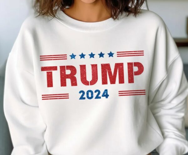 Trump 2024 T-Shirt Glitter Sweatshirt, Persident Donald Trump Shirt 2024, Trump 2024 Election Shirt, Support Trump T-Shirt