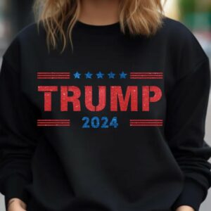 Trump 2024 T-Shirt Glitter Sweatshirt, Persident Donald Trump Shirt 2024, Trump 2024 Election Shirt, Support Trump T-Shirt2