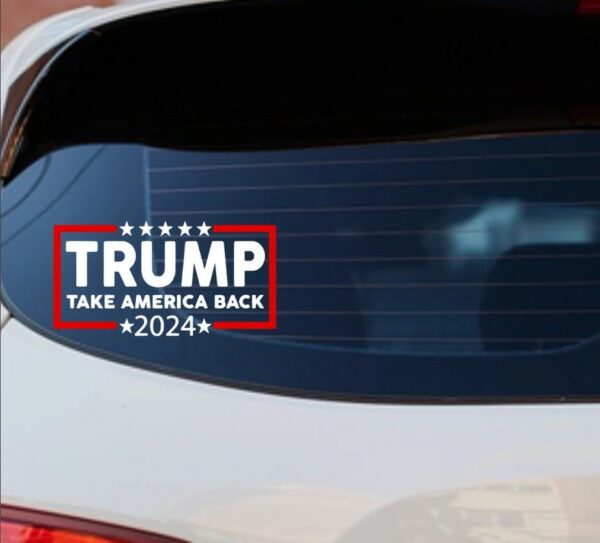 Trump 2024 Take America Back Mega Make America Great Again Sticker Truck Car Window Laptop Mugs Biden