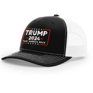 Trump 2024 Take America Back Trucker Cap - Premium Unisex Adjustable MAGA Hat1