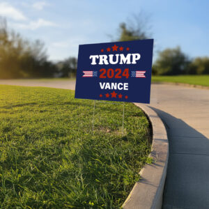 Trump 2024 Vance MAGA Yard Sign USA