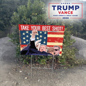 Trump 2024 Yard Sign, Vance for Senate lawn Sign2