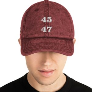 Trump 45 47 Hat Cap