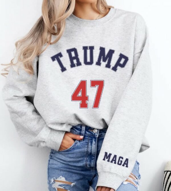 Trump 47 Sweatshirt, Trump 2024 Sweatshirt, Vote Shirt, Republican Crewneck, Election Sweatshirt, Trump Girl, Political Shirt, MAGA Sweater