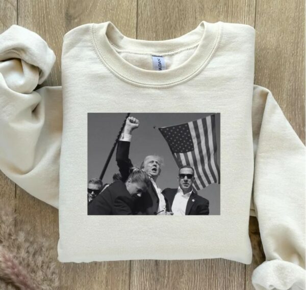 Trump Assassination Sweatshirt, Maga Donald Trump Sweater, Crewneck Trump Assassination attemp sweater, Gift for Republican sweater