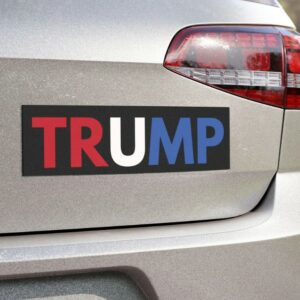 Trump Car Bumper Sticker Magnet, Pro Trump 2024 Car Magnet, Republican Merch, Trump Vance Swag, Simple Red White Blue Trump, Car Accessory2