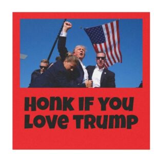 Trump Car Magnets, Honk If You Love Trump, Trump 2024, USA, Freedom, Car Magnet, Vehicle, Sports, Outdoors