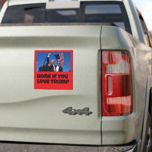 Trump Car Magnets, Honk If You Love Trump, Trump 2024, USA, Freedom, Car Magnet, Vehicle, Sports, Outdoors1