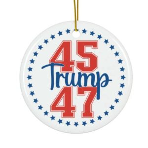 Trump Christmas Ornament 2024 Funny Trump Gift Unique Republican Decor Trump Supporter Merchandise Conservative Holiday Accent3