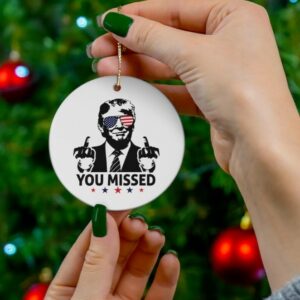 Trump Christmas Ornament, Trump Christmas 2024, Trump 2024 Merch, Trump Xmas Gift, Gift for Republican, Gag gift for democrat, MAGA Merch2