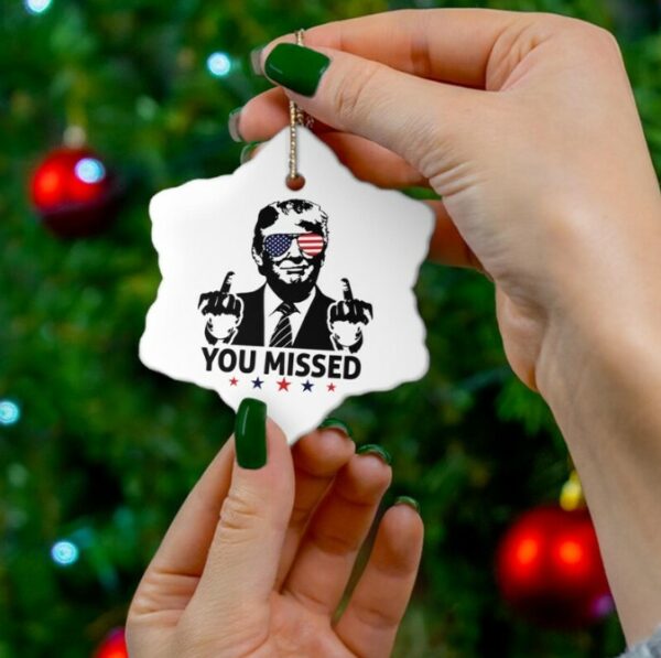 Trump Christmas Ornament, Trump Christmas 2024, Trump 2024 Merch, Trump Xmas Gift, Gift for Republican, Gag gift for democrat, MAGA Merch3