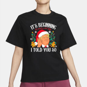 Trump Christmas it’s beginning to look a lot like I told you so shirt2