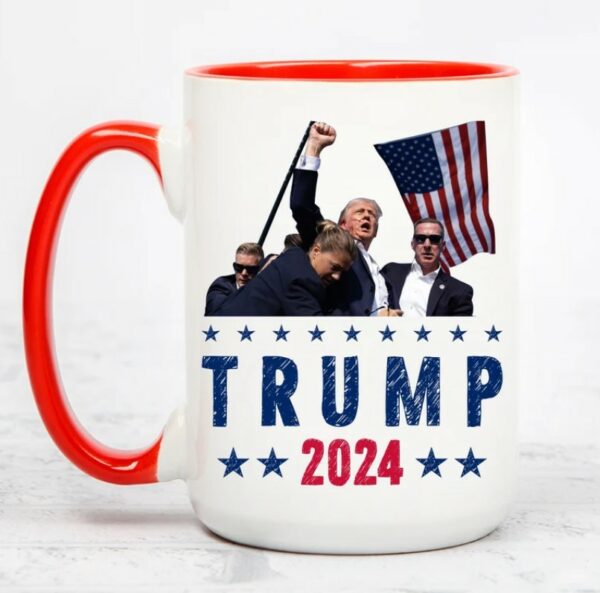 Trump Coffee Mug 2024, American Flag, Trump Vance 2024, Donald Trump for President, Gift for Him, Gift for Her, Political Gift for Friends