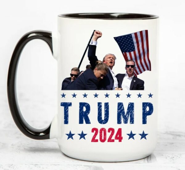 Trump Coffee Mug 2024, American Flag, Trump Vance 2024, Donald Trump for President, Gift for Him, Gift for Her, Political Gift for Friends1