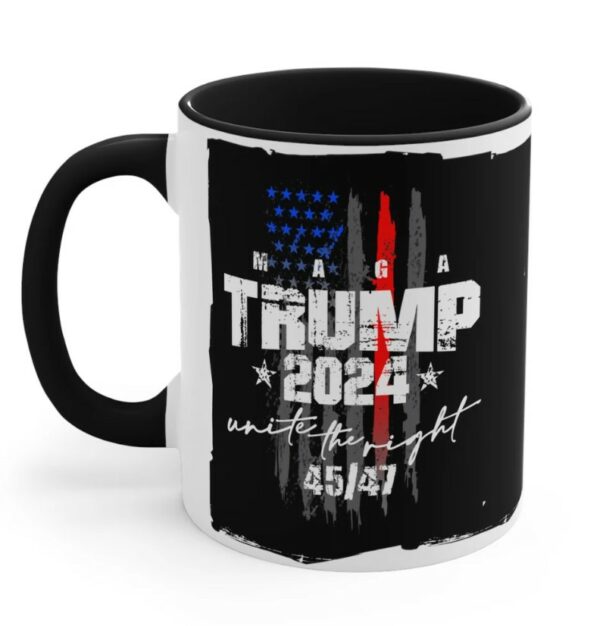 Trump Coffee Mug - 2024 MAGA Unite The Right 45 47 Coffee Mug 11oz Trump 45 47 Cup Trump USA Flag 45 45 Cup Trump MAGA Coffee Mug1