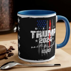 Trump Coffee Mug - 2024 MAGA Unite The Right 45 47 Coffee Mug 11oz Trump 45 47 Cup Trump USA Flag 45 45 Cup Trump MAGA Coffee Mug2