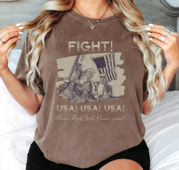 Trump Fight T-Shirt, Trump Assassination TShirt, True Patriot Support Tee, Trump Merch, Trump Store