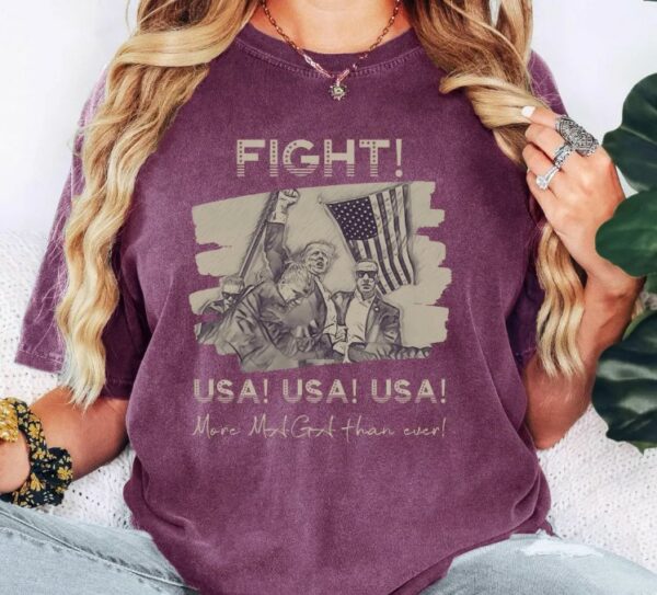 Trump Fight T-Shirt, Trump Assassination TShirt, True Patriot Support Tee, Trump Merch, Trump Store2