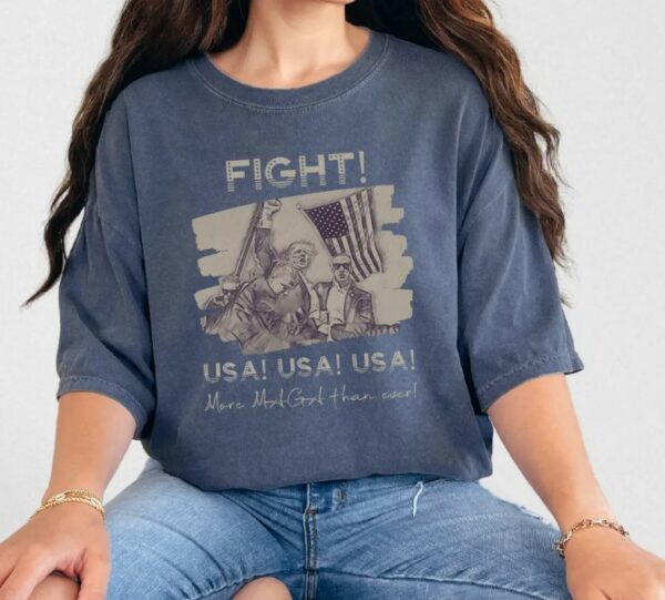 Trump Fight T-Shirt, Trump Assassination TShirt, True Patriot Support Tee, Trump Merch, Trump Store3