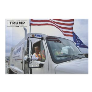 Trump Garbage Truck Flag