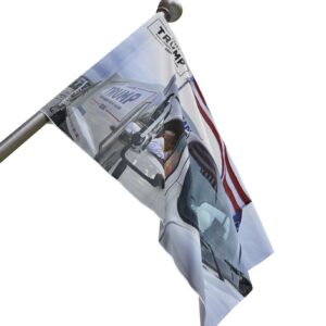 Trump Garbage Truck Flag US