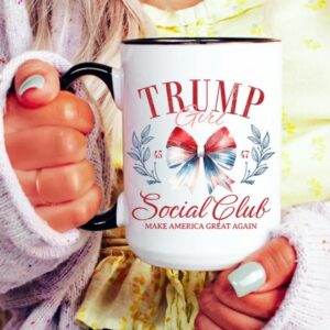 Trump Girl Social Club Mug, Donald Trump 2024 Coffee Cup, Maga Gifts, Republican Mug