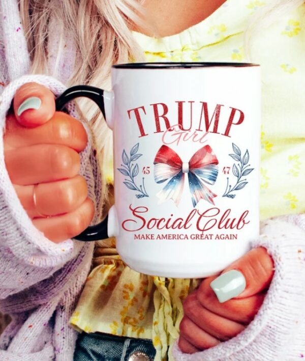 Trump Girl Social Club Mug, Donald Trump 2024 Coffee Cup, Maga Gifts, Republican Mug