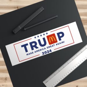 Trump MAGADonald’s 2024 Bumper Stickers US