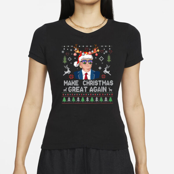 Trump Make Christmas Great Again, Santa Trump t Shirt