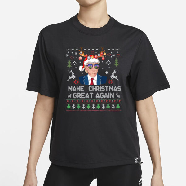 Trump Make Christmas Great Again, Santa Trump t Shirt1