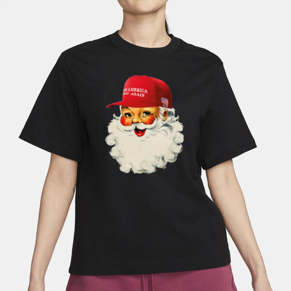 Trump Make Christmas Great Again shirt, Santa Trump Christmas 2024 T-Shirt2