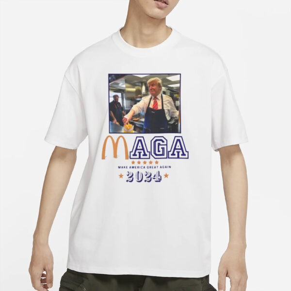 Trump McDonalds MAGA shirt for Men Political Statement Graphic Tee, men shirts3