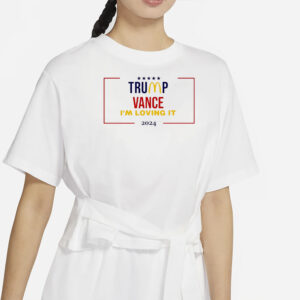 Trump Mcdonalds Vance 2024 Im loving it shirt