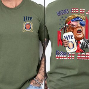 Trump Miller Lite Shirt, Make Trump 4th of July Great Again T-Shirt, Trump 4th Of July Shirt, Miller Light Beer Shirts, Trump Drinking Shirt