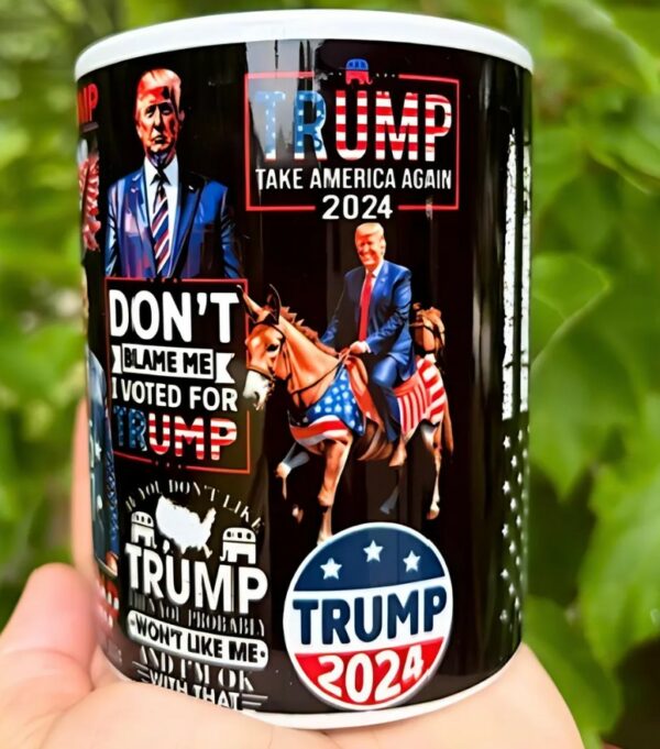 Trump Mug, 15 oz Trump Coffee Mug, Handmade Trump Mug, Trump Supporter Gift, Trump Slogans Mug, Dad Trump Mug, Republican Coffee Cup2