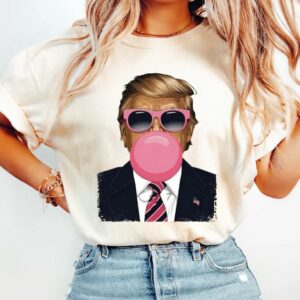 Trump Pink Bubblegum Graphic Tee, Trump, President, Republican Shirt Trump Tee Trump mugshot shirt Trendy Republican Shirt Trump Mugshot