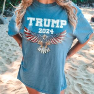 Trump Shirt, American Flag Shirt, Pro Trump Shirt, Pro America Shirt, Trump 2024 Shirt, Republican Shirt, MAGA 2024 Comfort Colors® Tee3