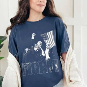 Trump Shirt, Donald Trump Fight Shirt, Trump 2024 TShirt, Trump Assassination Shirts, Trump Shirt Men Women, Comfort Colors Unisex Shirt3