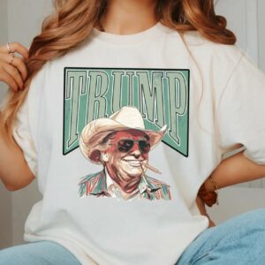 Trump Shirt Western Trump Tee Cowboy Shirt Make America Great Trump Daddy Shirt MAGA Trump President Tee Donald Trump Funny Republican Gift1