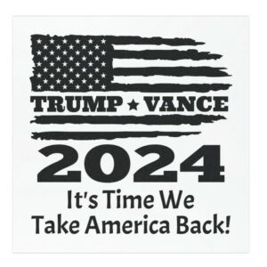 Trump Vance 2024 Car Magnet - Patriotic Political Support Bumper Sticker, USA Election Decor, Conservative Gift1