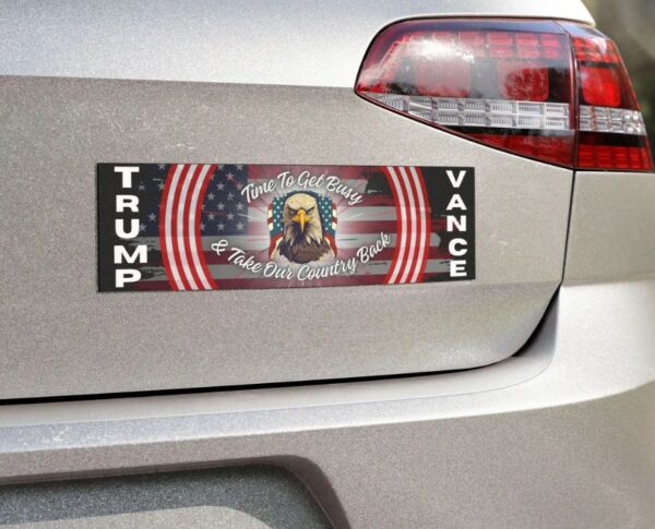 Trump Vance 2024 Car Magnet, Trump Supporter, President Donald Trump Gift, Republican Decor, Patriotic Gift, Trump 2024 Car Magnet1